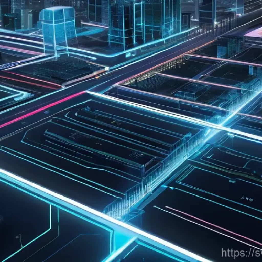 티어링 아키텍처 설계의 표준화 과정 - **Prompt:** A visually stunning, futuristic cityscape representing a meticulously organized and high...