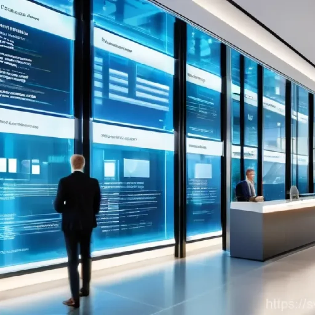 티어링 아키텍처 설계의 산업별 적용 사례 - **Prompt 1: Future of Banking - Layered Security and Innovation**
A wide shot of a futuristic, S...
