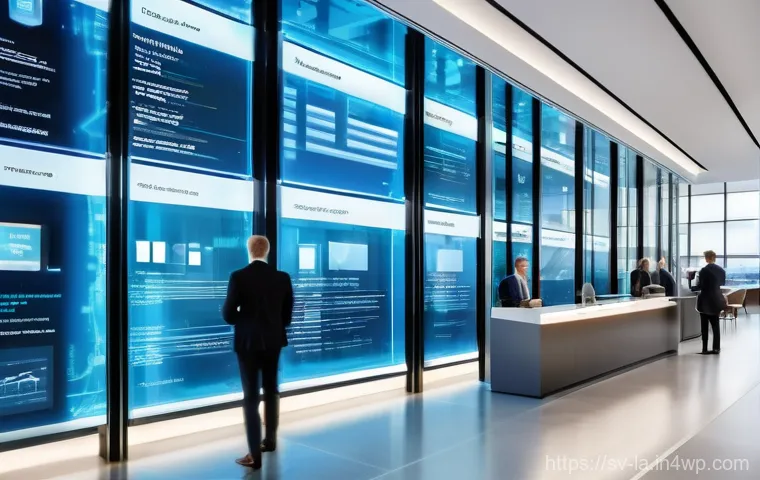 티어링 아키텍처 설계의 산업별 적용 사례 - **Prompt 1: Future of Banking - Layered Security and Innovation**
A wide shot of a futuristic, S...