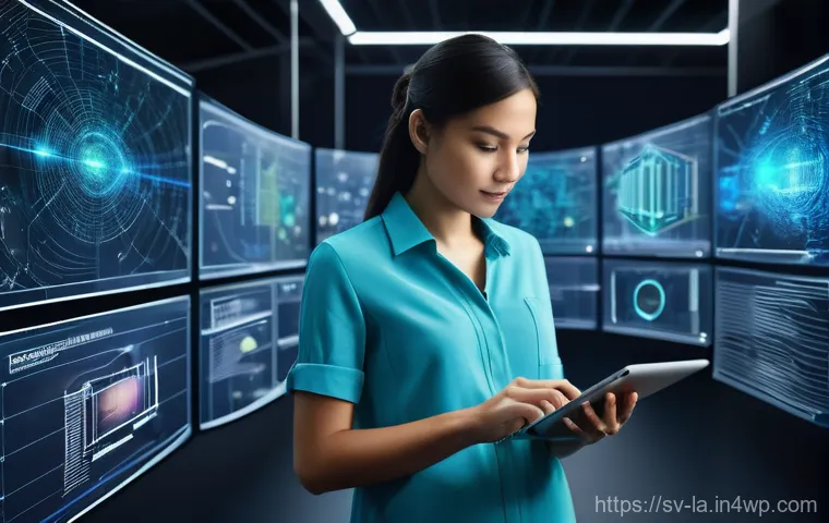 티어링 아키텍처의 성능 모니터링 도구 - **Prompt:** A diverse team of software engineers, wearing smart-casual attire, are navigating a vast...