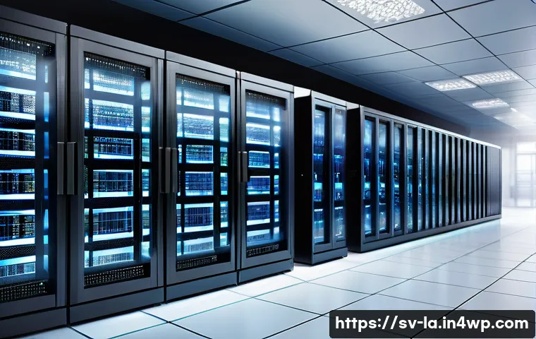 티어링 아키텍처를 활용한 효율적인 리소스 관리 - A modern, sleek data center interior illustrating a tiered resource management