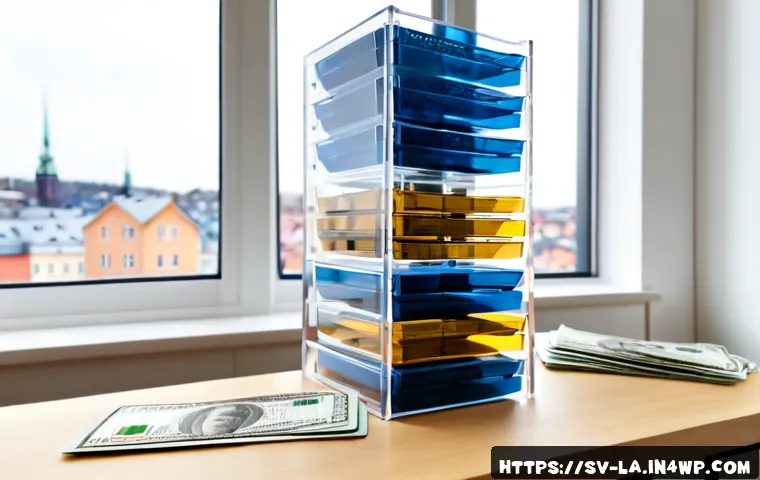 Home 17 티어링 아키텍처의 비용 구조 분석 - Photorealistic Scandinavian business workspace illustrating a tiered architecture cost analysis, a S...